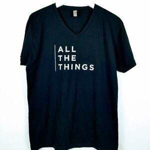 "All The Things" Black Graphic T - M